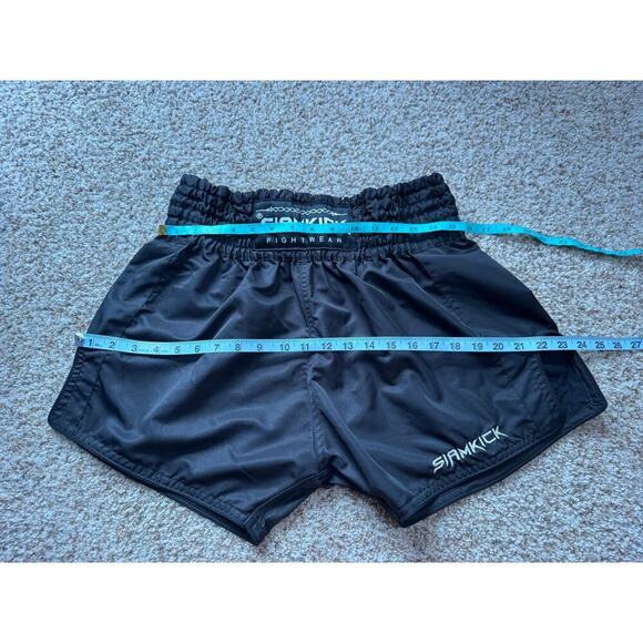 SIAMKICK Fightwear "Core Midnight" Muay Thai shorts; size Men's XL; Black - Picture 4 of 8
